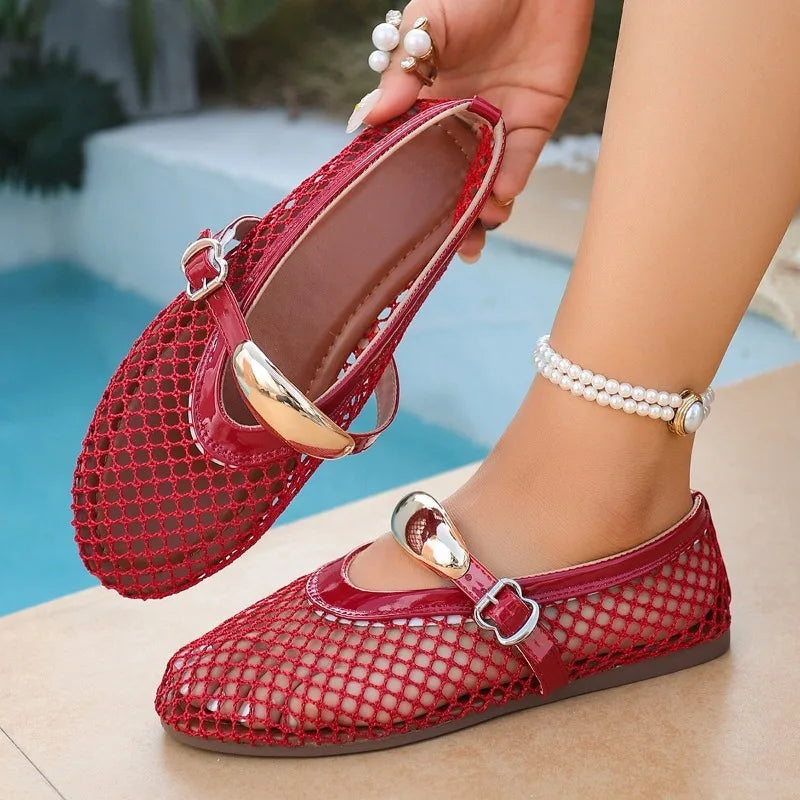 Luna Mesh Ballet Flats