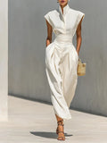 Clara Pleated Midi Dress
