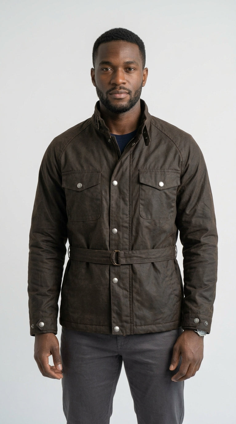 Sawyer Waxed Safari Jacket - chaqueta safari encerada modelo hombre